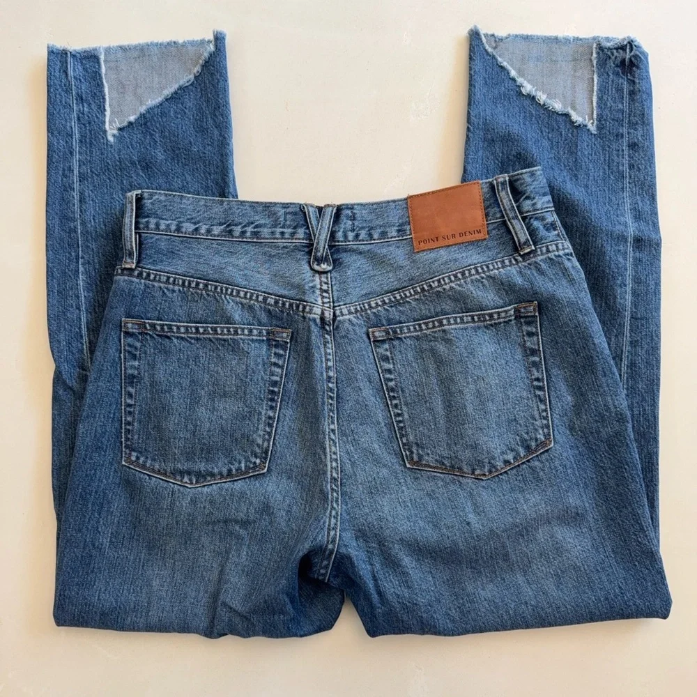 J. Crew x Point Sur Retro Boy High Rise Straight Leg Jeans 29
